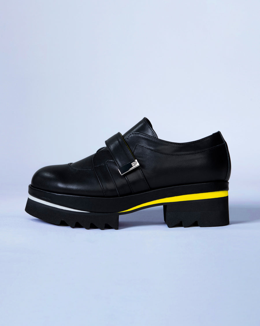 iRi DAAN Black Leather Loafer