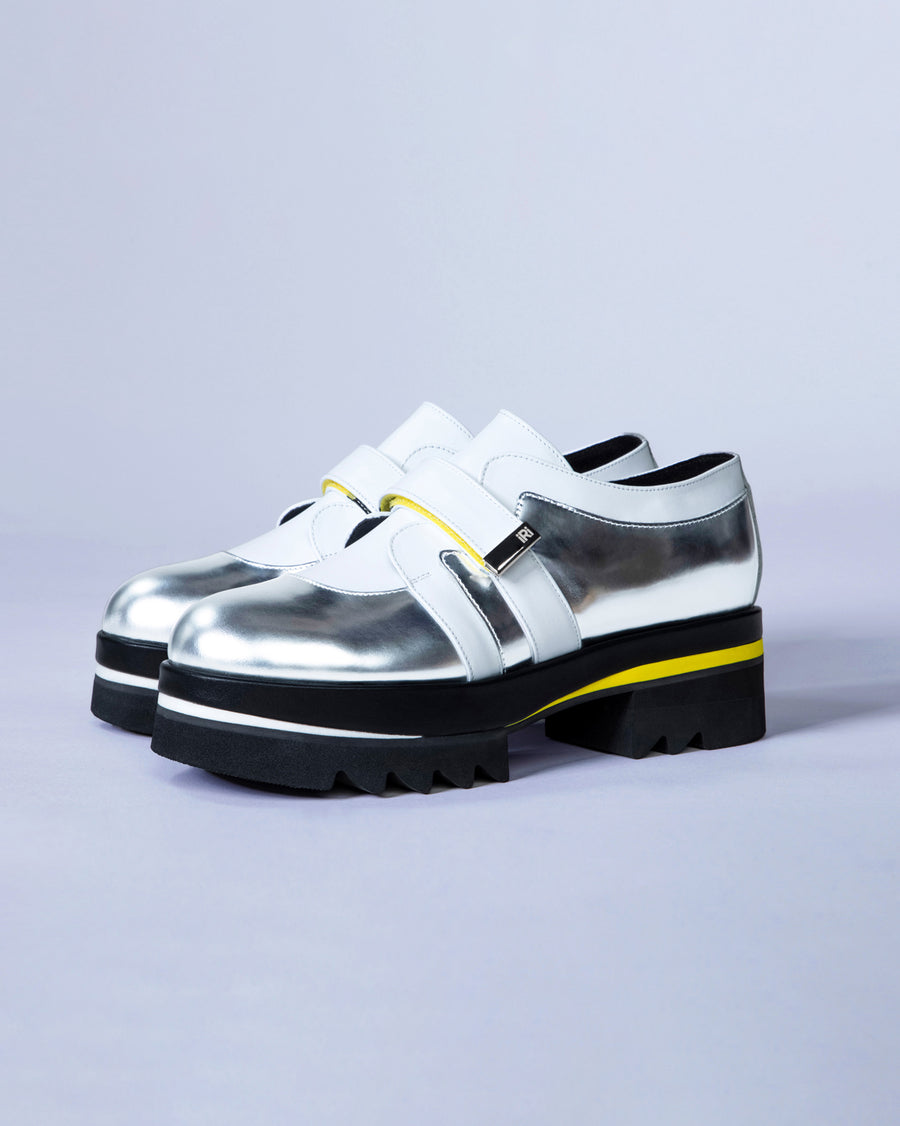 iRi DAAN Silver Leather Loafer