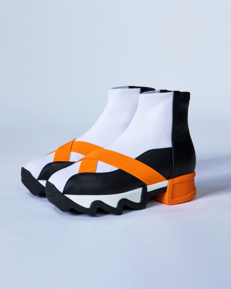 iRi SOU Multi Orange Mid Top Sneaker