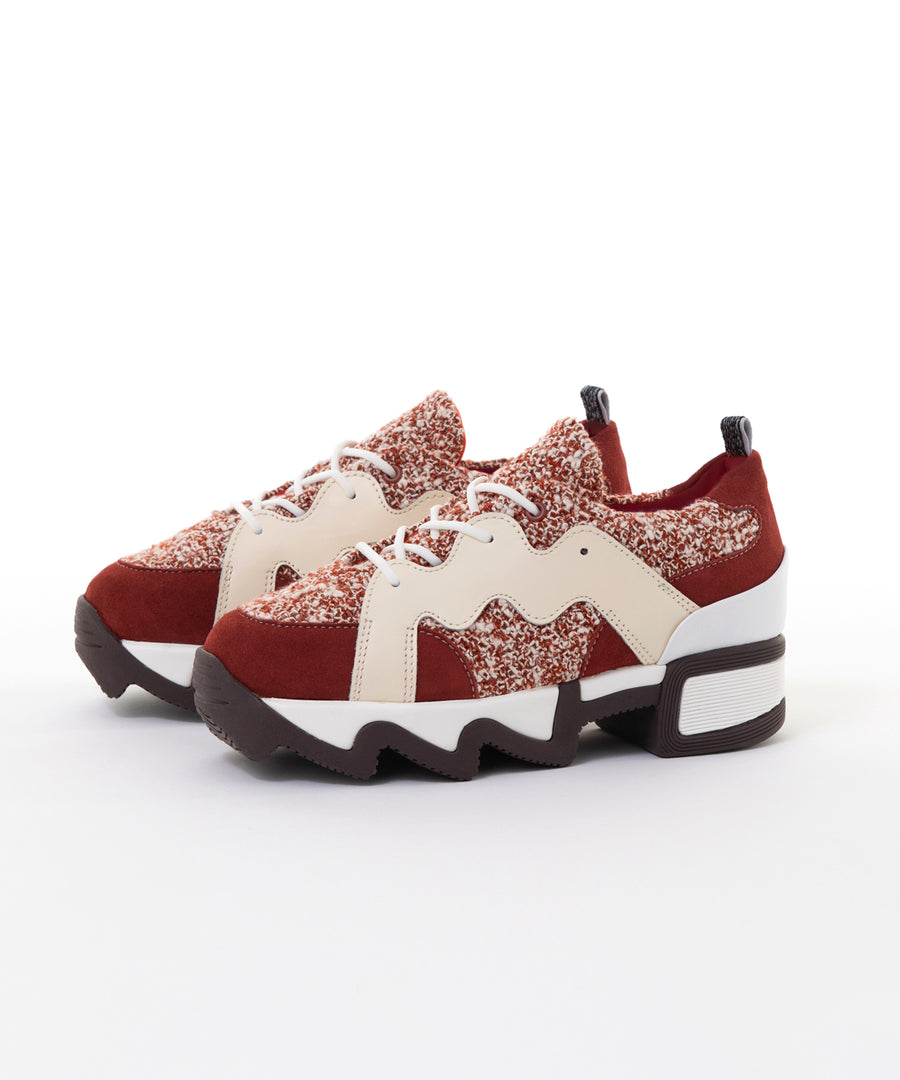 BOU Red Brick Lace Up Sneaker