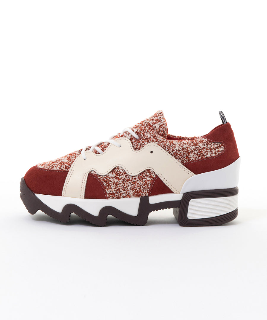 BOU Red Brick Lace Up Sneaker