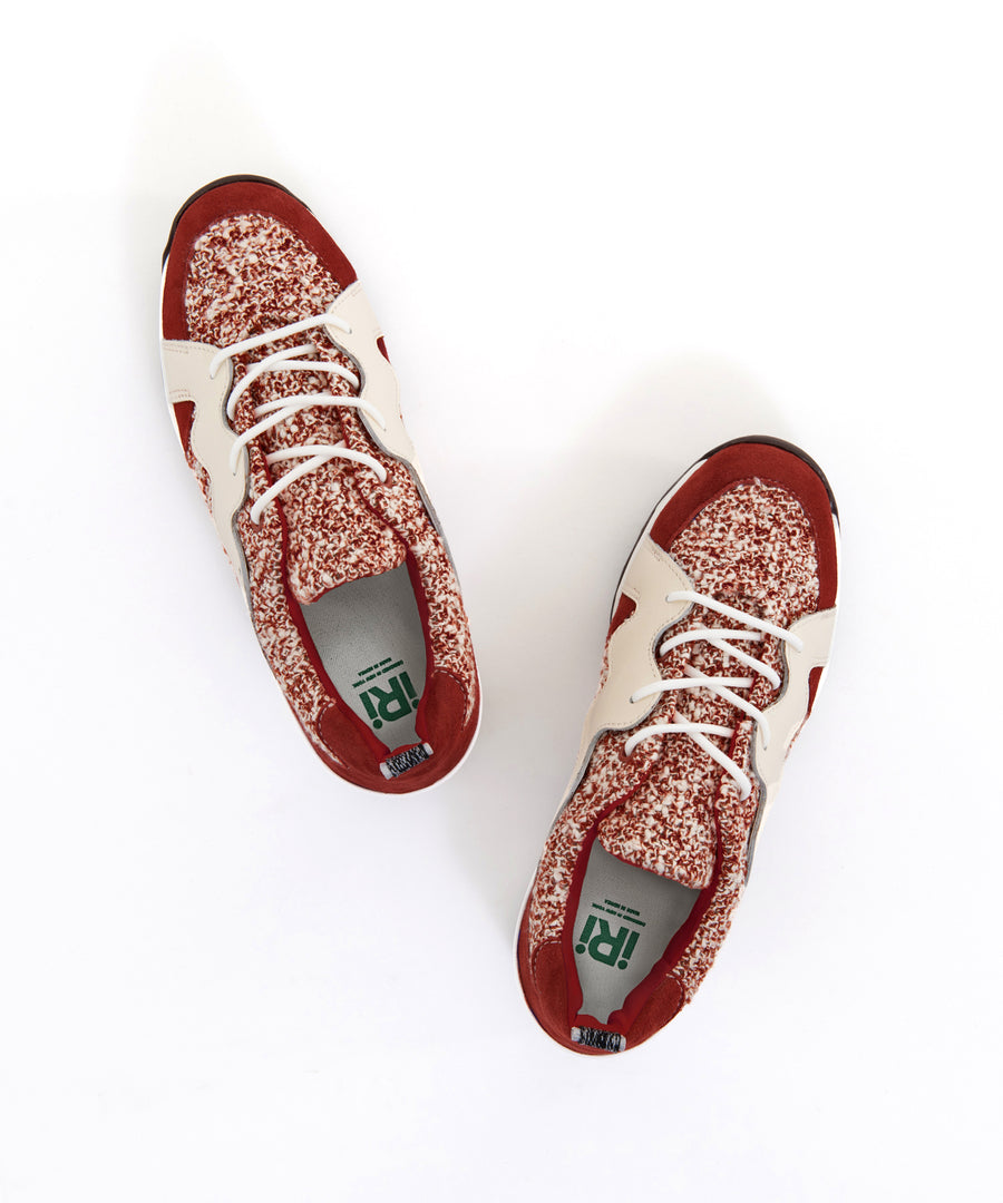 BOU Red Brick Lace Up Sneaker