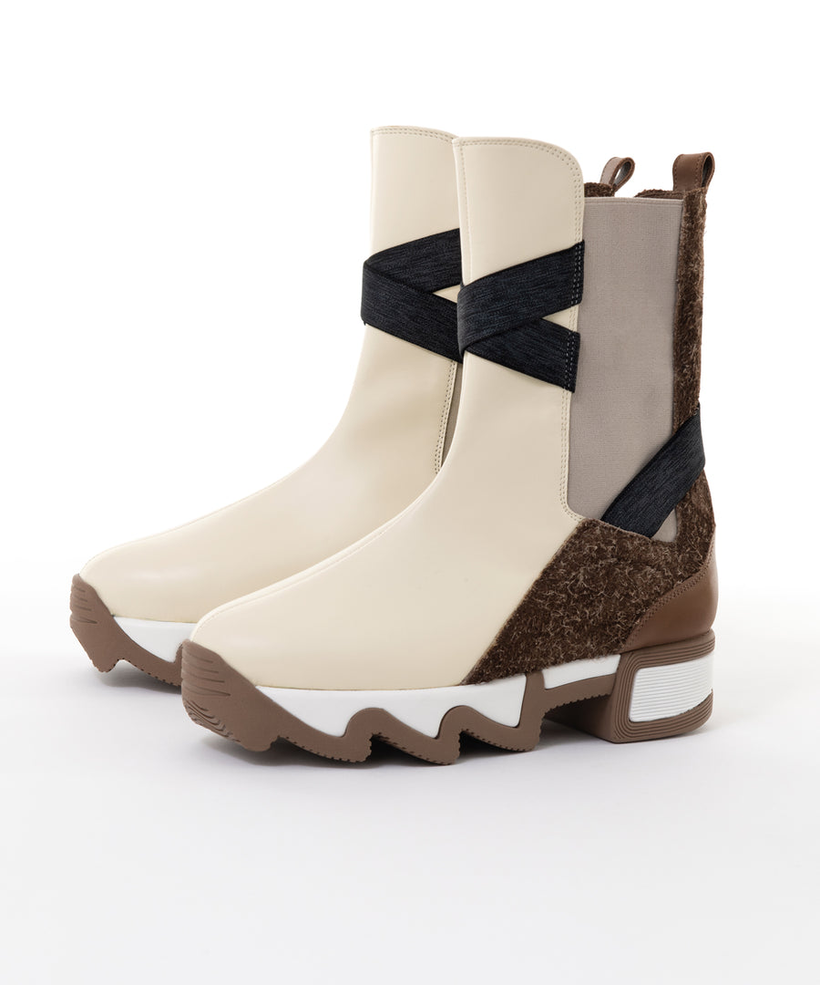 ETEL Coffee High Top Boot