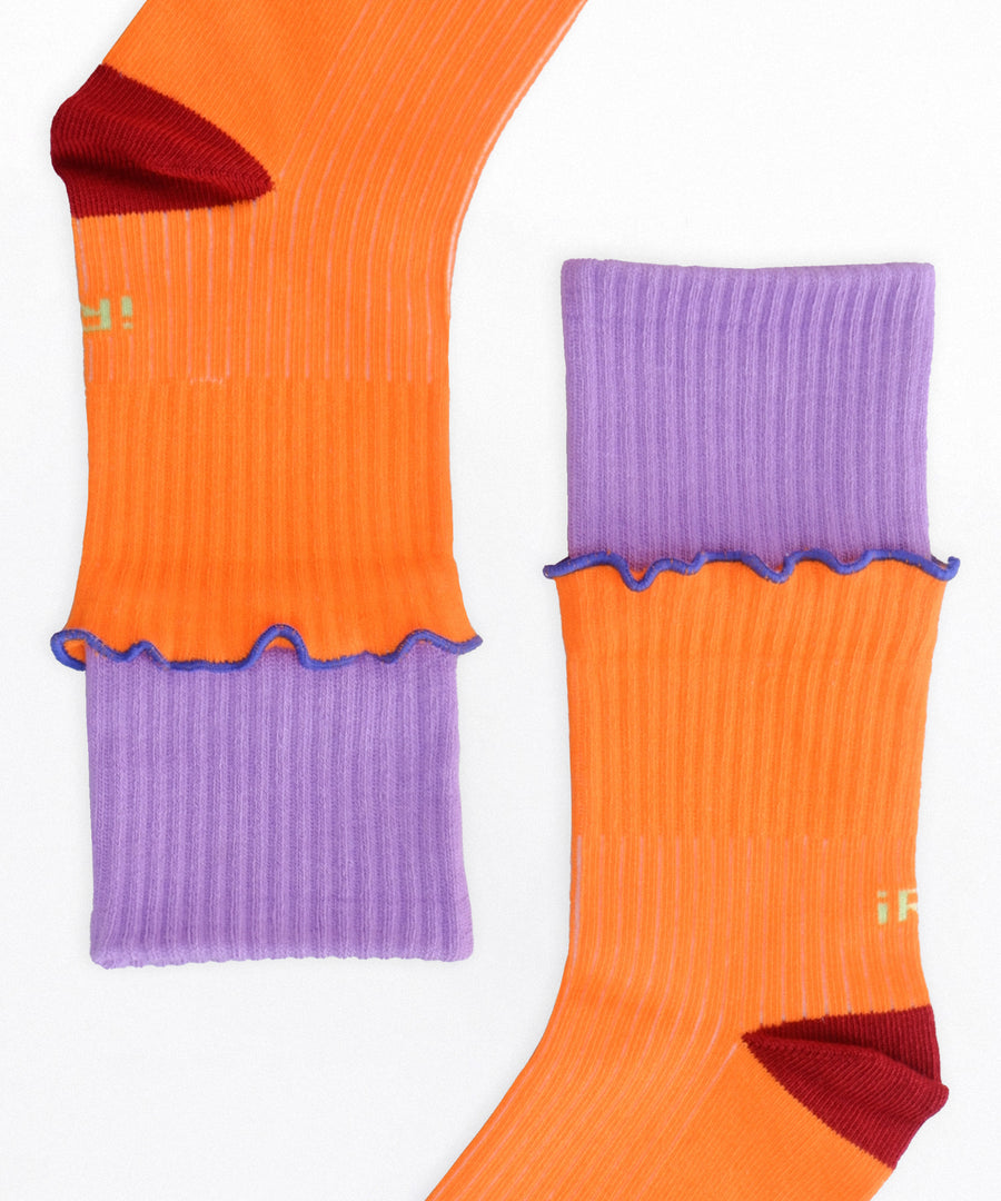 DOUBLE DECK Carrot Crew Sock