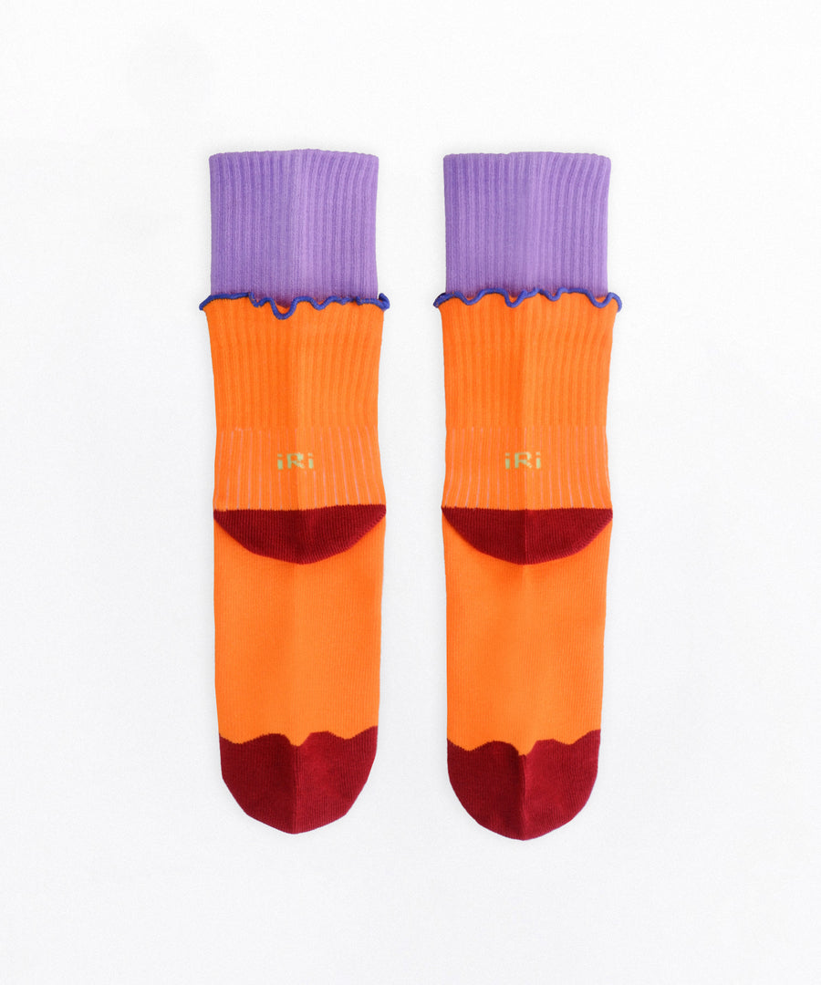 DOUBLE DECK Carrot Crew Sock