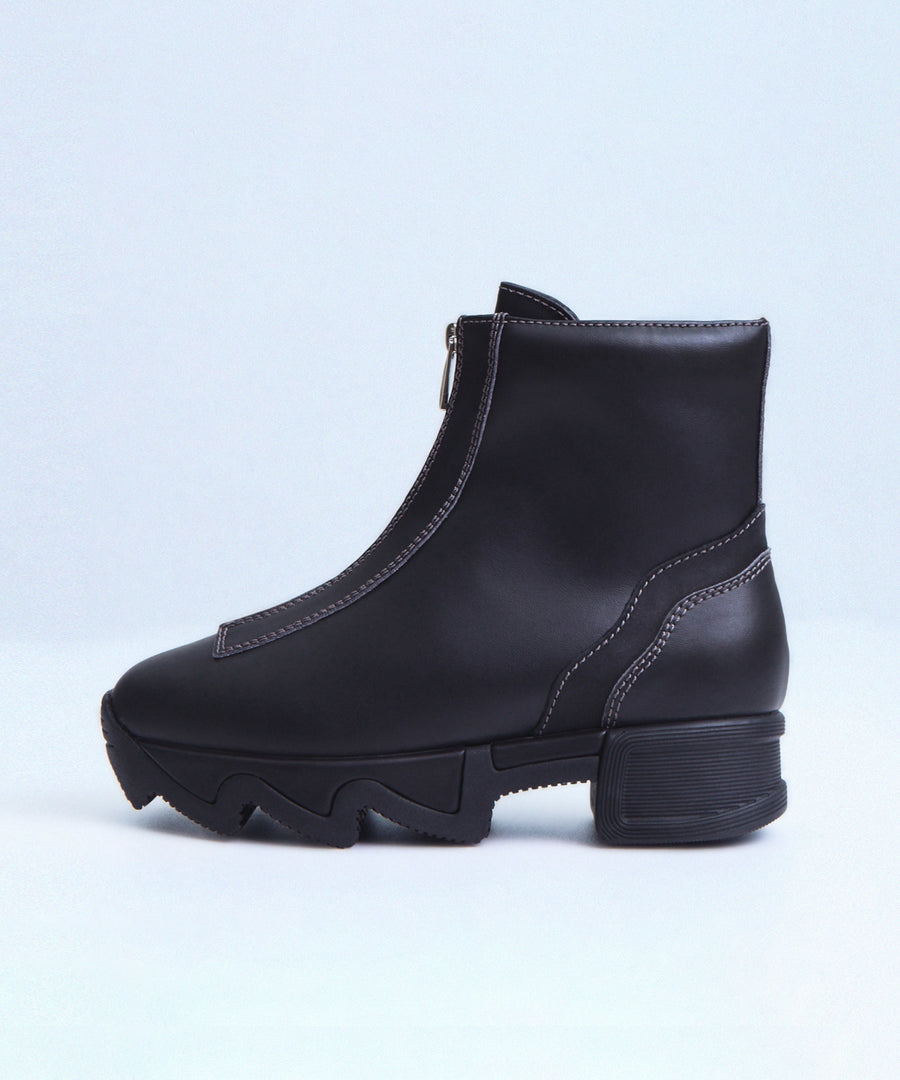 ODELE Black Zip Up Boot