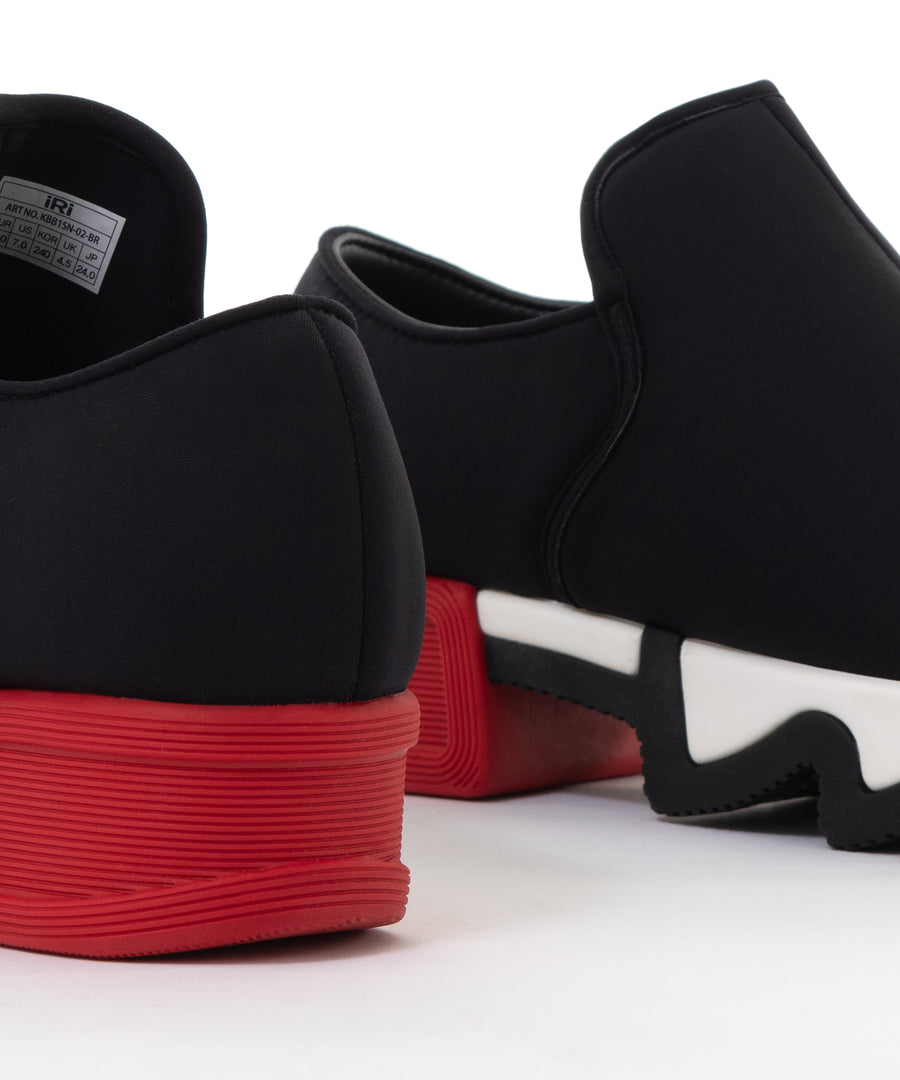 WES Black Red Low Top Sneaker