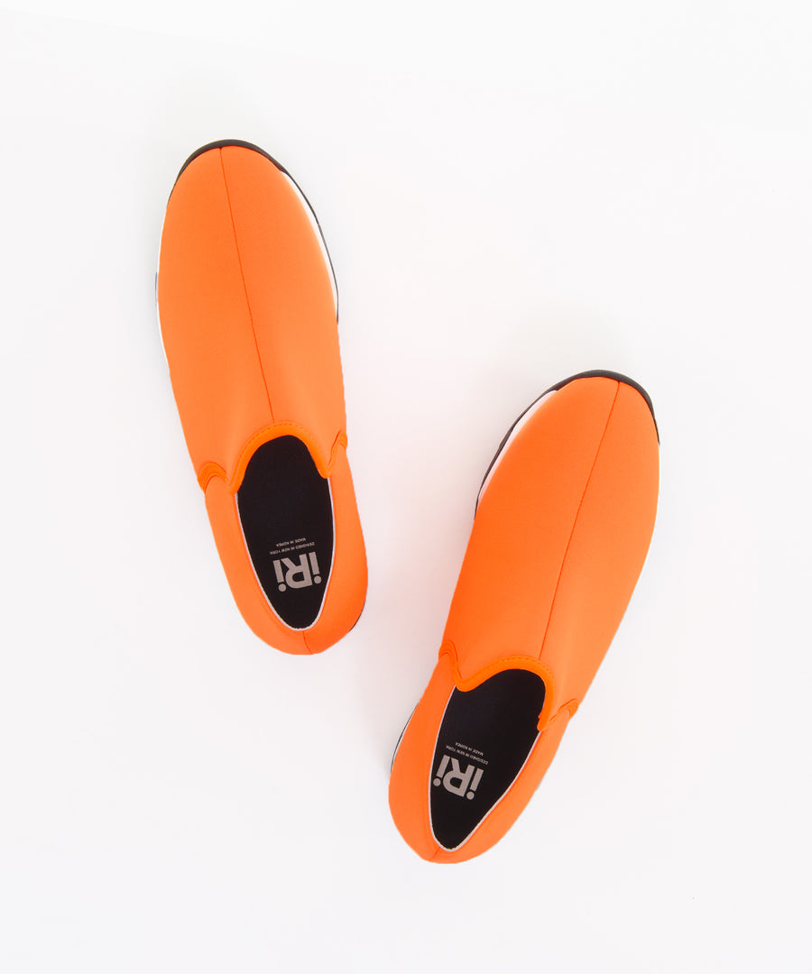 WES Neon Orange Low Top Sneaker with renewed fit and material