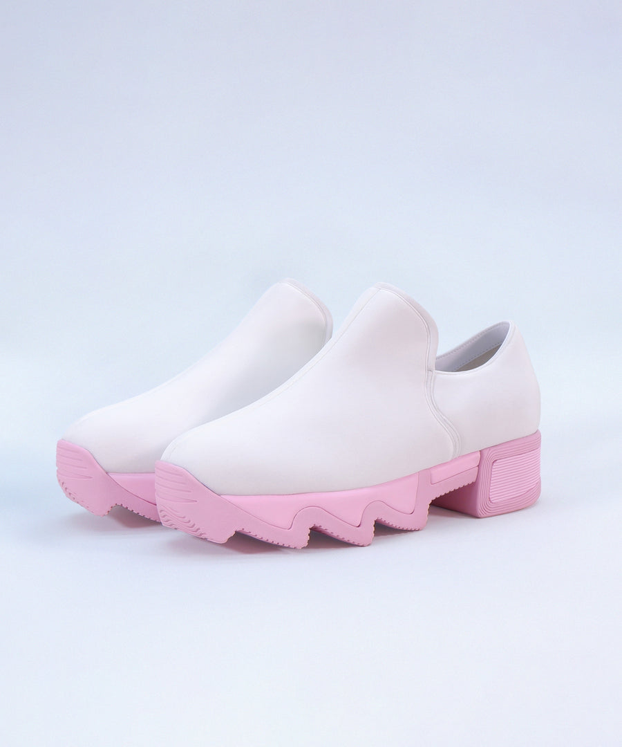 WES White Pink Low Sneaker