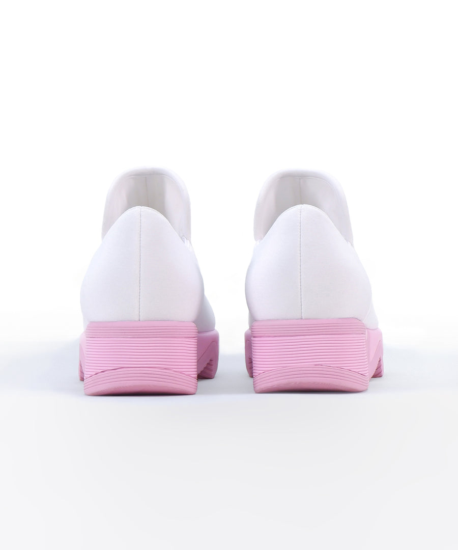 WES White Pink Low Top Sneaker