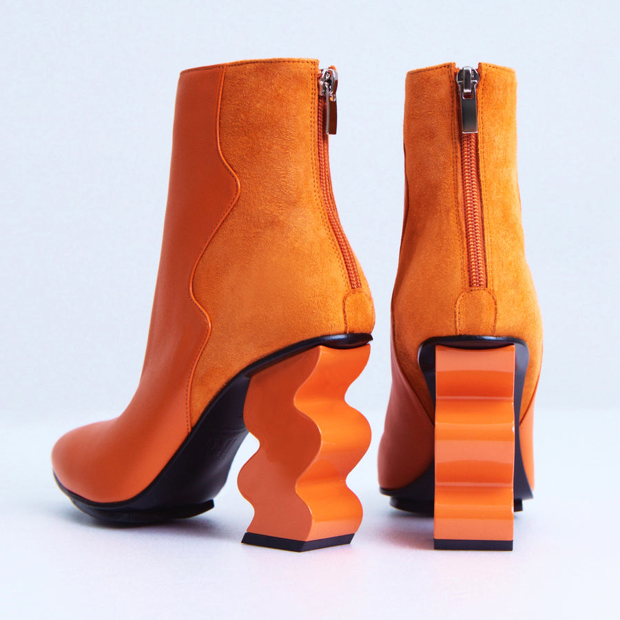 iRi Orange INES Pointed Toe Leather Boot