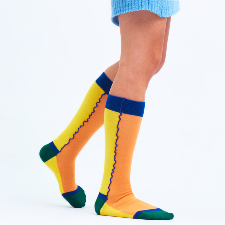 WIGGLE Lemon Knee Sock